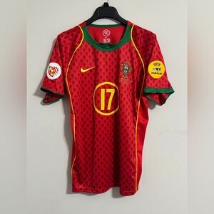 Portugal 2004 Euro Final Retro Jersey - Cristiano Ronaldo #17